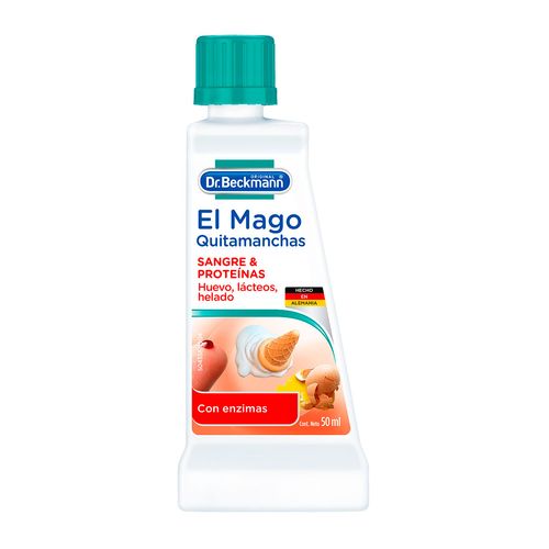 Quitamanchas Líquido Dr. Beckmann Mago para Manchas de Sangre y Proteínas 50ml