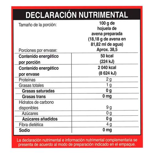 Avena Granvita Hojuela Tradicional en Bolsa 700g