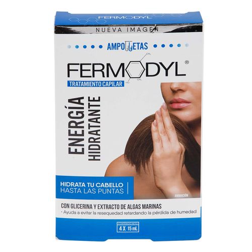 Tratamiento Capilar Fermodyl Humectación Máxima 4 Ampolletas de 15ml