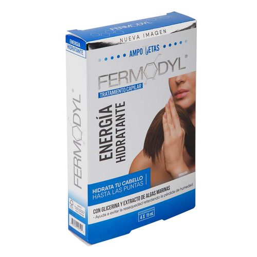 Tratamiento Capilar Fermodyl Humectación Máxima 4 Ampolletas de 15ml