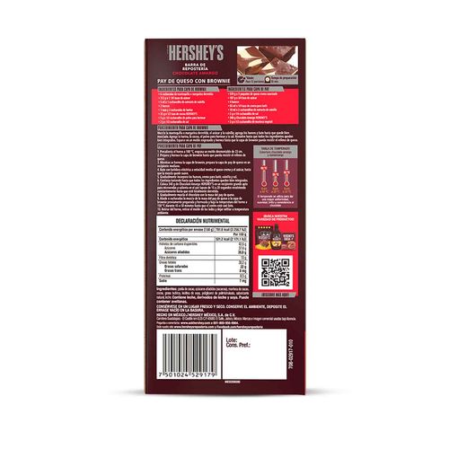 Barra de Repostería Hershey's Chocolate Amargo 150g