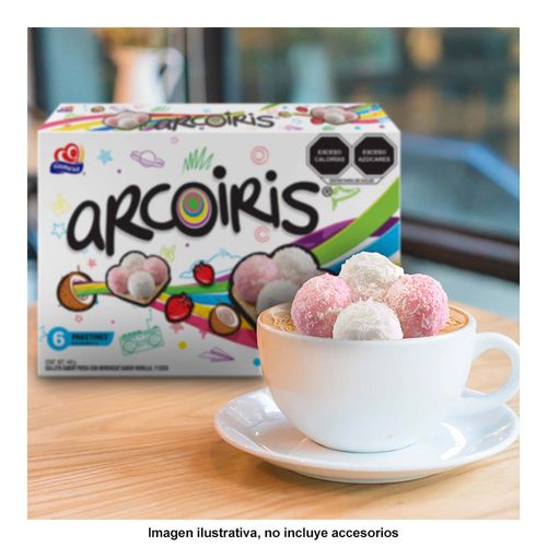 Galletas Gamesa Arcoiris Fresa 6 Paketines De 8 Galletas