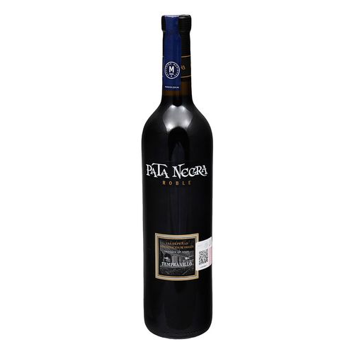Vino Tinto Español Pata Negra Valdepeñas Roble 750ml