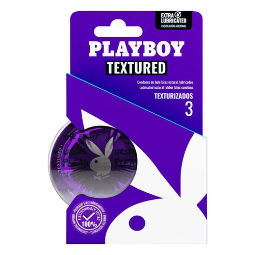 Condón Playboy Texturizado 3 Piezas