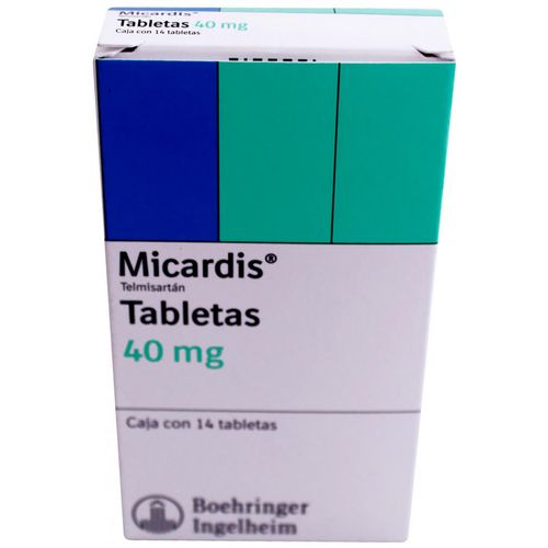 Tabletas Micardis 40mg Caja con 14 Tabletas