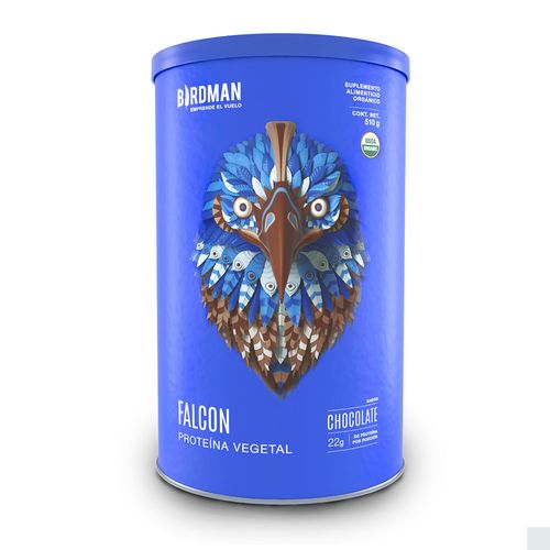 Proteína Vegetal Orgánica Birdman Falcon Protein Chocolate 510g