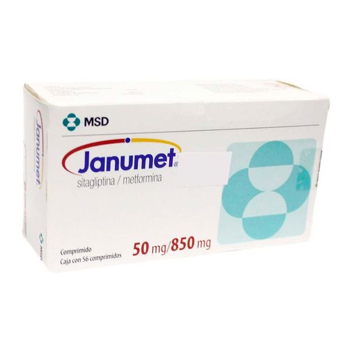 Comprimidos Janumet 50mg/850mg Caja con 56 Comprimidos