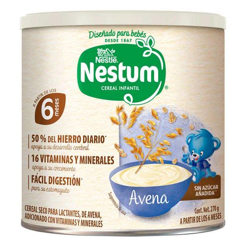 Cereal Infantil Nestum Etapa 1 Avena Lata 270g