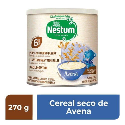 Cereal Infantil Nestum Etapa 1 Avena Lata 270g