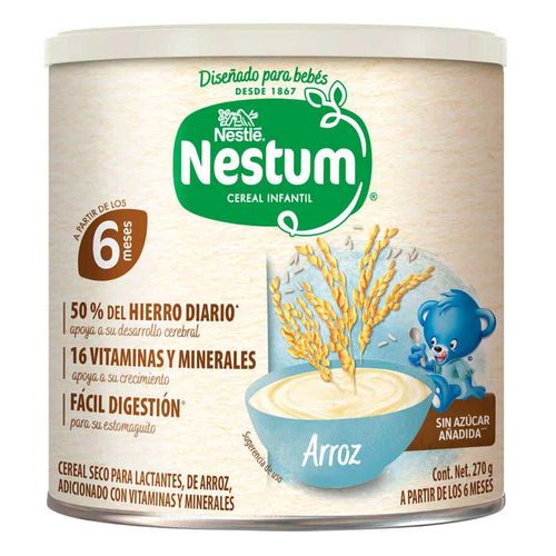 Cereal Infantil Nestum Etapa 1 Arroz Lata 270g