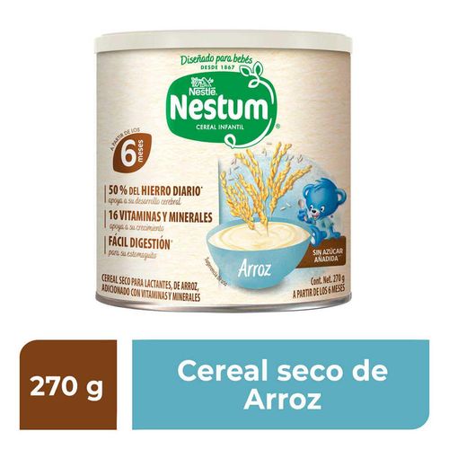 Cereal Infantil Nestum Etapa 1 Arroz Lata 270g