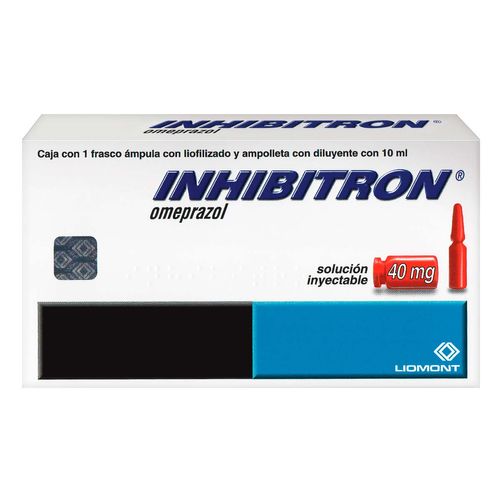 Solución Inyectable Inhibitron 40mg Caja con 1 Frasco Ámpula y Ampolleta Diluyente