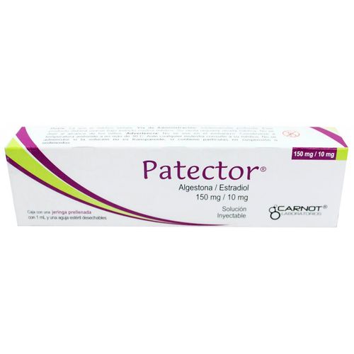 Solución Inyectable Patector Caja con Jeringa Prellenada con 1ml y Aguja Estéril Desechable