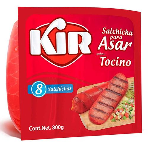 Salchicha con Tocino Kir para Asar 800g