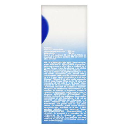 Solución Mucosolvan Expectorante 12 Horas Frasco con 120ml y Vaso Dosificador
