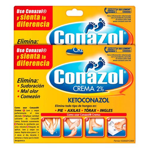 Crema Conazol 2 Cajas con Tubo de 30g