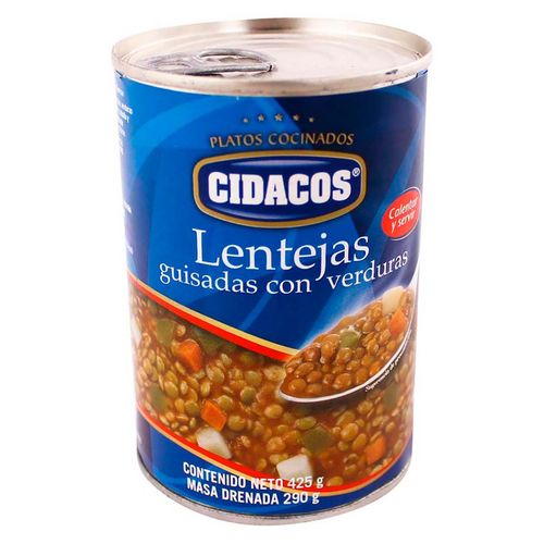 Lentejas Cidacos con Verduras 425g