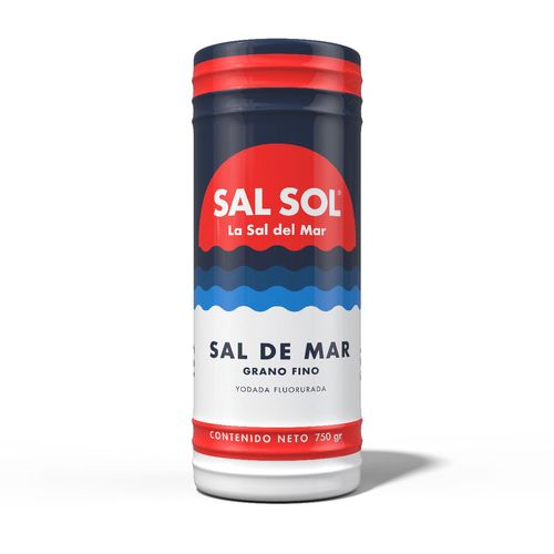 Sal Sol Bote Yodada Fluorurada 750G