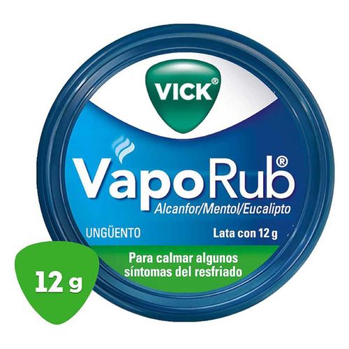Vick VapoRub Alivia la Congestión Nasal 12g