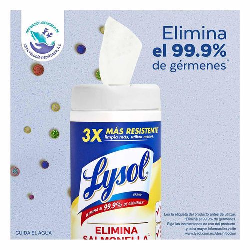 Toallitas Desinfectantes Lysol de Superficies Citrus 35 Toallitas