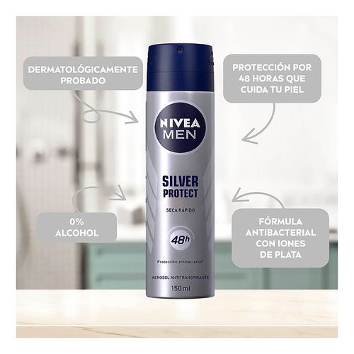 Antitranspirante en Aerosol Nivea Men Silver Protect 150ml