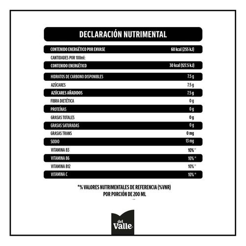 Néctar Del Valle Sabor Mango 200ml