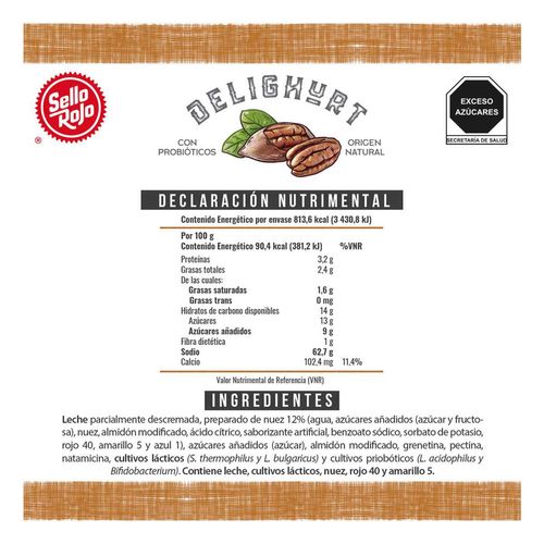 Yoghurt Batido Delight Nuez 900g