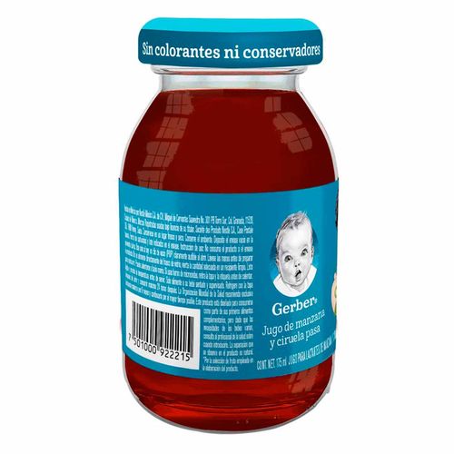 Jugo Gerber Cosecha Natural Etapa 2 Manzana Ciruela Pasa 175ml