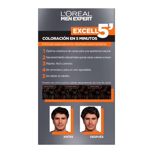 Tinte de Cabello L’Oréal Paris Men Expert Excell 5 Castaño Medio Natural