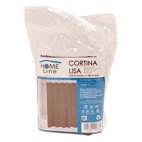 Cortina para Baño Home Line PVC Chocolate 140x180cm
