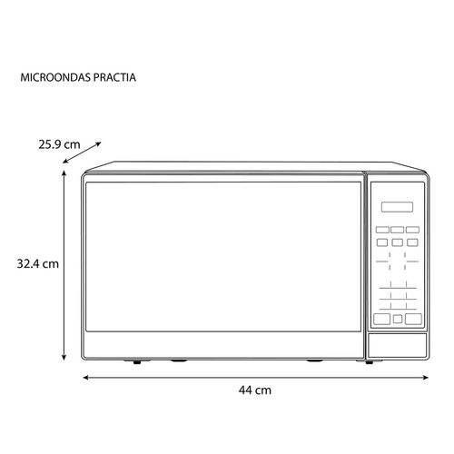 Microondas Midea .7 Pies Cúbicos Blanco MMDF07S2BW