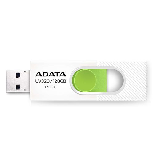 Memoria USB Adata UV320 128GB Blanco Verde 3.2