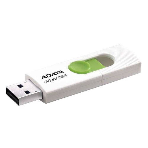 Memoria USB Adata UV320 128GB Blanco Verde 3.2
