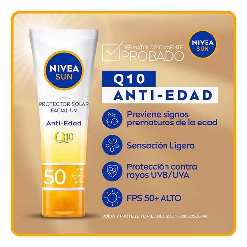 Protector Solar Facial Nivea Sun 50 Fps 50ml