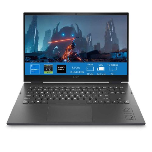 Laptop HP Omen 16-c0502la AMD Ryzen 7 8GB RAM NVIDIA GeForce RTX 3050 GP, 512GB SSD