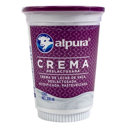 Crema Alpura Deslactosada 200ml