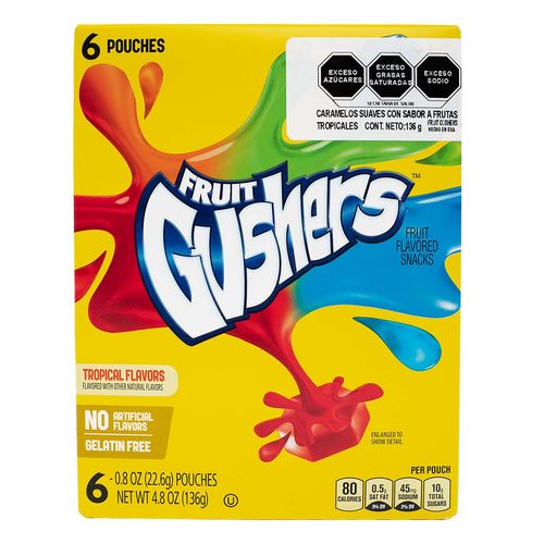 Dulces Gusher Tropical 136g