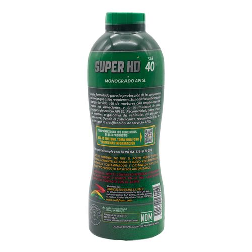 Aceite Roshfrans Super HD SAE 40 de 950ml
