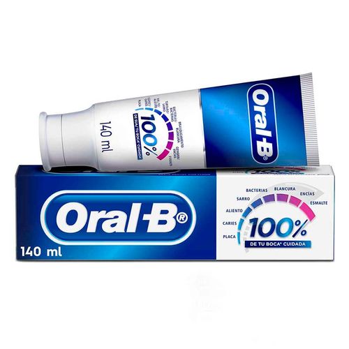 Pasta Dental Oral-B 100% De Tu Boca Cuidada 140ml