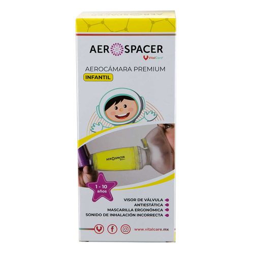 Aerocámara Vitalcare Aerospacer Infantil 1- 10 años 1 Pieza