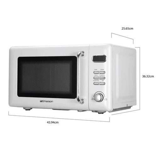 Horno Microondas Emerson 0.7 CU.FT. 700W Retro Touch Control MWR7020W