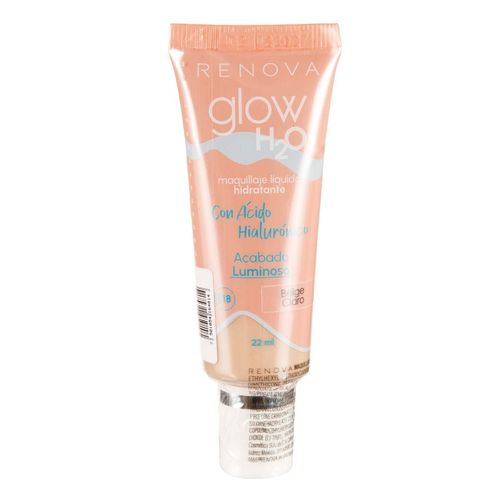 Maquillaje Renova Glow H20 Beige Claro 22ml
