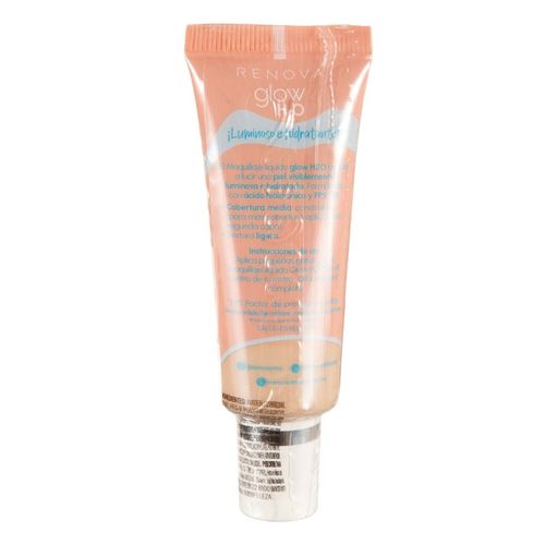 Maquillaje Renova Glow H20 Beige Claro 22ml