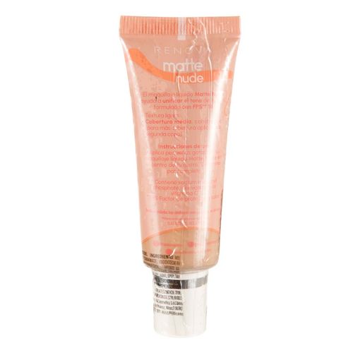 Maquillaje Renova Matte Nude Beige Natural 22ml