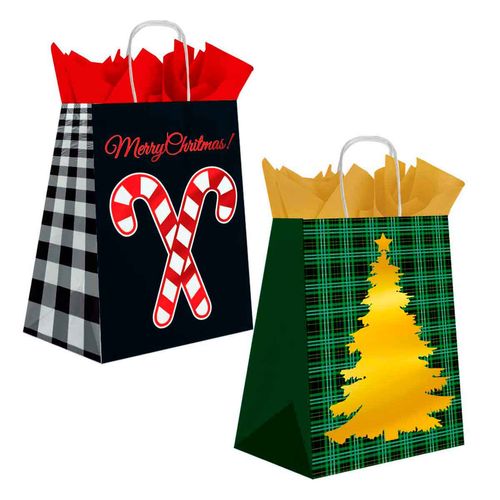 Bolsa Bond Aplicación Mediana Patron Navideño Granmark