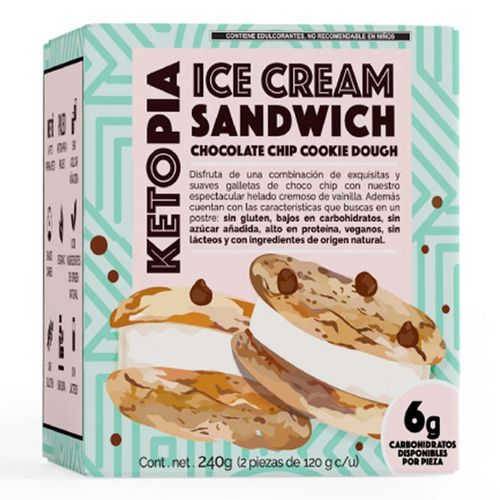 Sandwich Cookie Dough Ketopia 240g