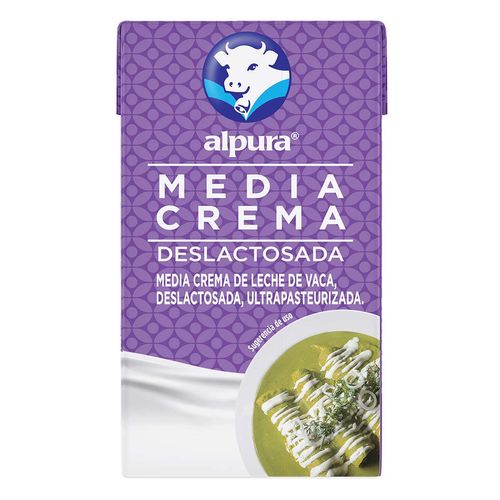 Media Crema Alpura Deslactosada 250ml