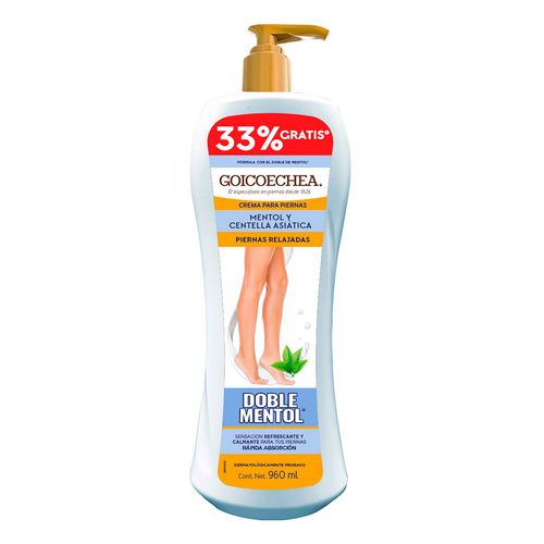 Crema para Piernas Goicoechea Doble Mentol 960ml