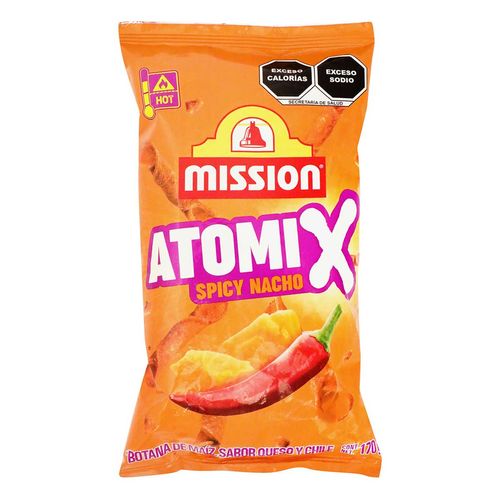 Botana Mission Atomix Spicy-Nacho 170g