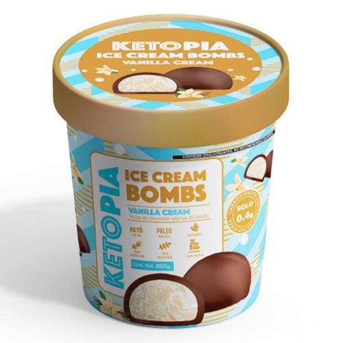 Helado Ketopia Bombs Vanilla  200g